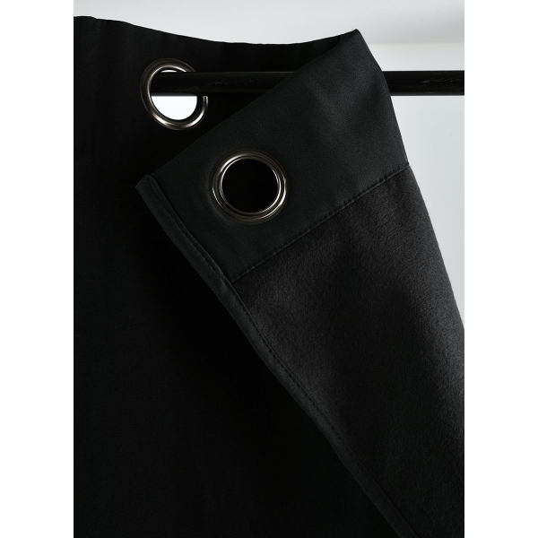 Θερμομονωτική Κουρτίνα Συσκότισης (135x240) Με Τρουκς S-F Nelson Noir R64689413