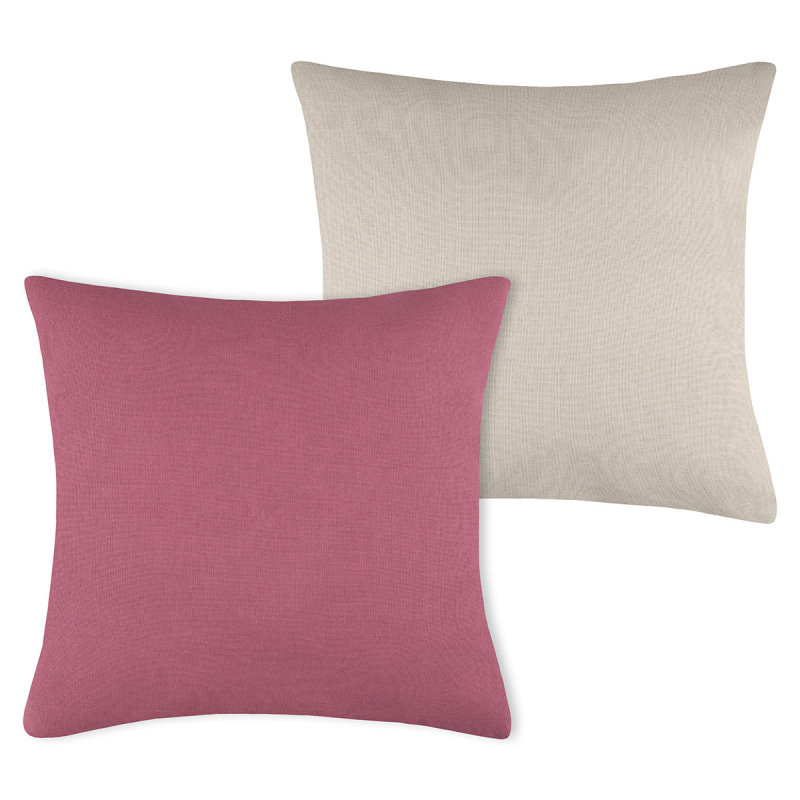 Διακοσμητικό Μαξιλάρι 2 Όψεων (50x50) S-F Duo Pourpre/Lin C11490332