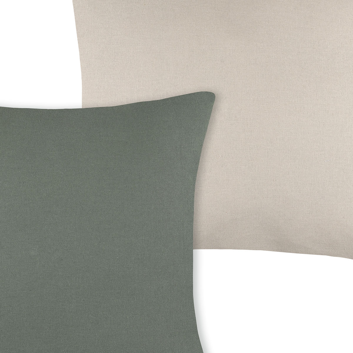 Διακοσμητικό Μαξιλάρι 2 Όψεων (50X50) S-F Duo Vert Lin C11490329 Home Λευκά Είδη Σαλονιού Μαξιλάρια Διακοσμητικά Spitishop