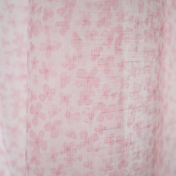 Παιδική Κουρτίνα (140x290) Με Τρέσα Ravelia Flowers Pink