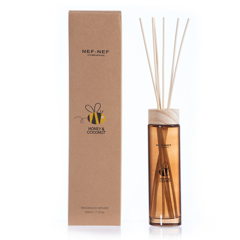 Αρωματικό Χώρου 200ml Με Στικς Nef-Nef Homeware Honey Coconut