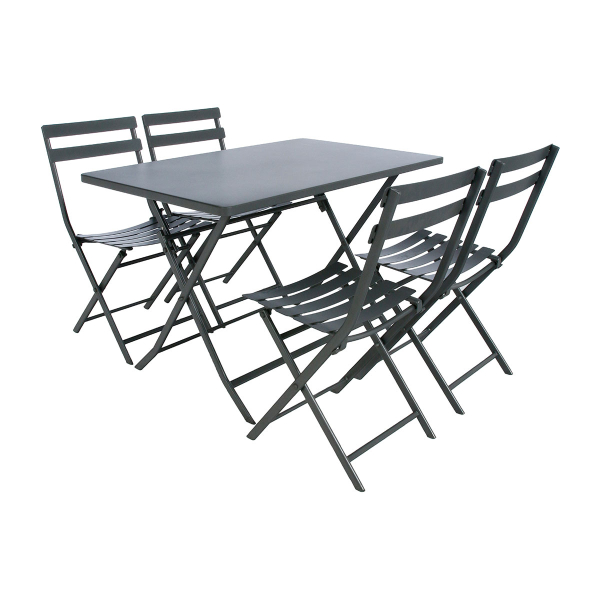 Πτυσσόμενο Τραπέζι Εξωτερικού Χώρου (110x70x71) H-S Greensboro Graphite 139953