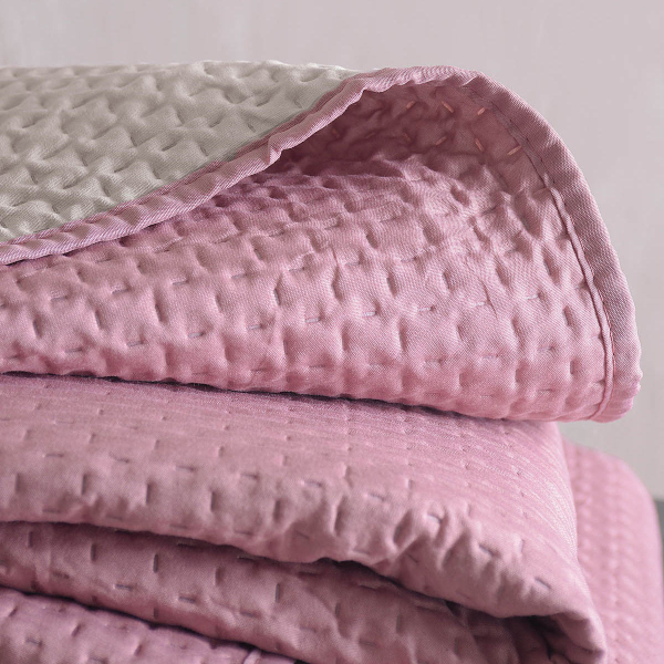 Κουβερλί Υπέρδιπλο (Σετ 220x240) 2 Όψεων Rythmos Allure Apple - Beige