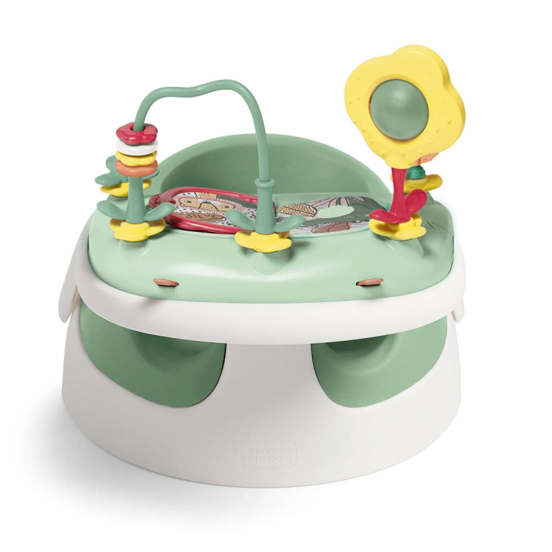 Φορητό Καθισματάκι Φαγητού Με Δίσκο Δραστηριότητας (3-12 Μηνών) Mamas & Papas Snug Eucalyptus 4126L7600
