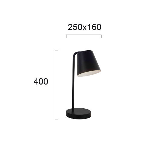 Πορτατίφ Viokef Lyra Black 4153101 Home Φωτιστικά Επιτραπέζια Spitishop