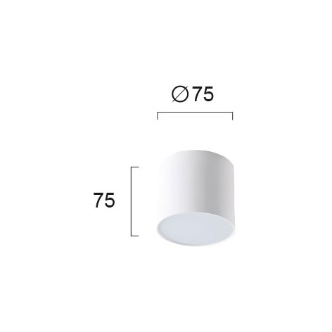 Φωτιστικό Πλαφονιέρα Led Viokef Jaxon White 4157300 Home Φωτιστικά Οροφής Spitishop