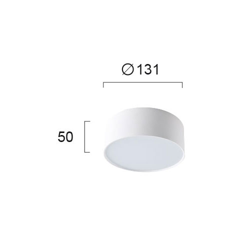 Φωτιστικό Πλαφονιέρα Led Viokef Jaxon White 4157400 Home Φωτιστικά Οροφής Spitishop