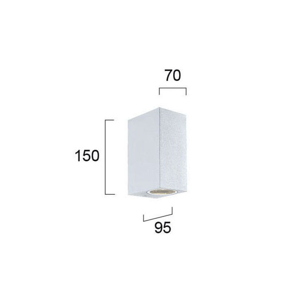 Απλίκα Εξωτερικού Χώρου Viokef Tilos White 4099401