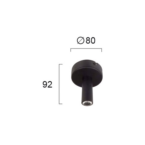 Σποτ Μονόφωτο Led Viokef Duct 3989100 Home Φωτιστικά Οροφής - Τοίχου Spitishop