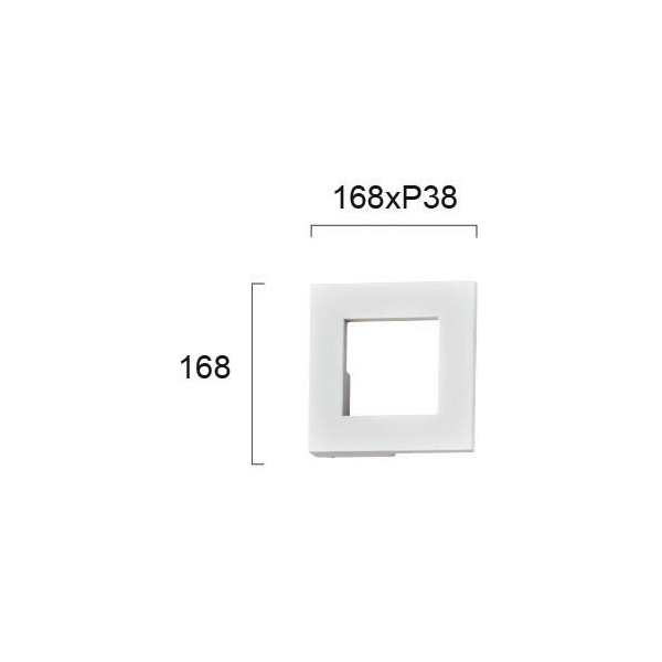 Απλίκα Τοίχου LED Viokef Santorini Square 4158500