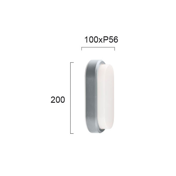 Απλίκα Led Εξωτερικού Χώρου Viokef Tinos Silver 4171600 Home Φωτιστικά - Κήπου Spitishop