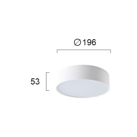 Φωτιστικό Πλαφονιέρα Led Viokef Jaxon White 4183300 Home Φωτιστικά Οροφής Spitishop