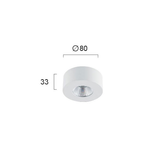 Σποτ Μονόφωτο LED Viokef Fani White 4183400
