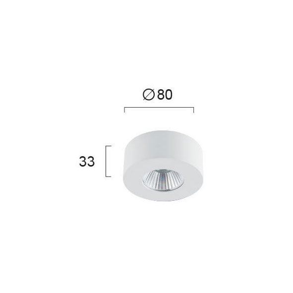 Σποτ Μονόφωτο Led Viokef Fani White 4183400 Home Φωτιστικά Οροφής - Τοίχου Spitishop