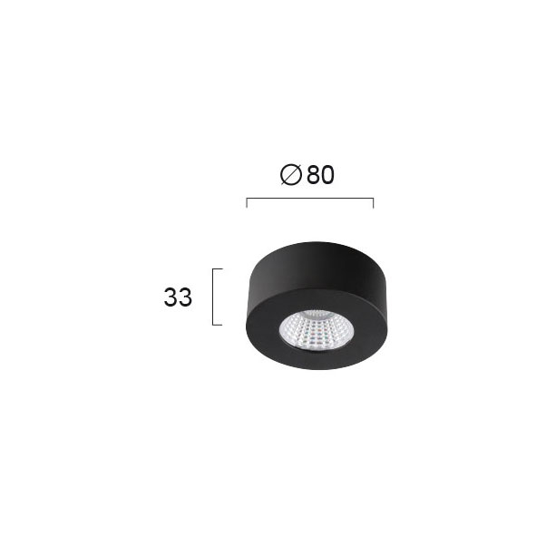 Σποτ Μονόφωτο Led Viokef Fani Black 4183401 Home Φωτιστικά Οροφής - Τοίχου Spitishop