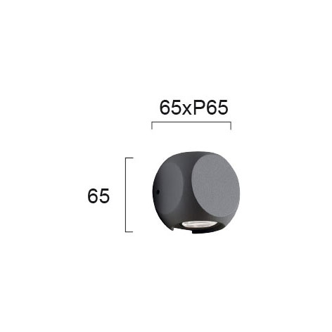 Απλίκα Led Εξωτερικού Χώρου Viokef Ballito Anthracite 4210901 Home Φωτιστικά - Κήπου Spitishop