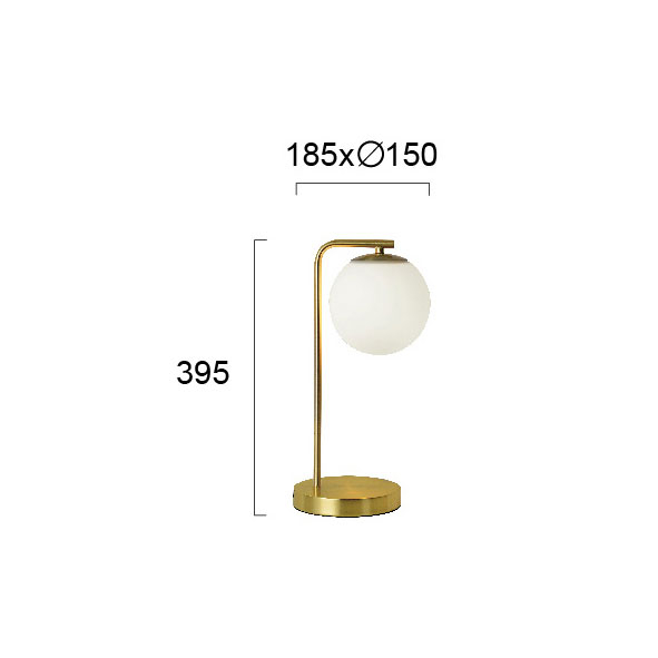 Πορτατίφ Viokef Danae Gold 4219300 Home Φωτιστικά Επιτραπέζια Spitishop