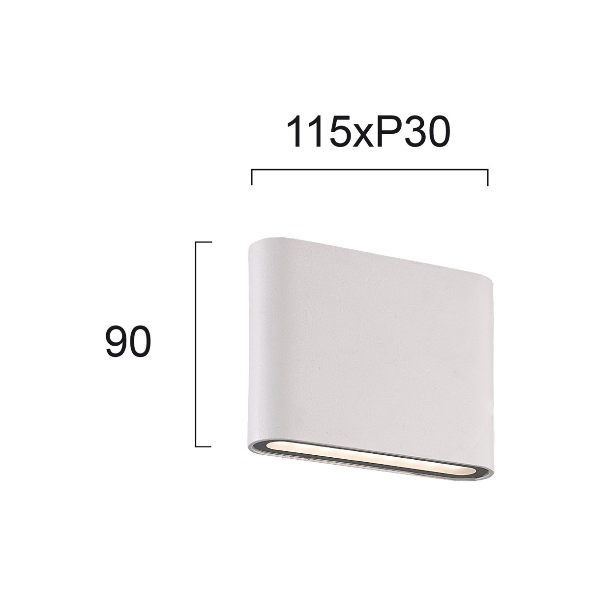 Απλίκα Led Εξωτερικού Χώρου Viokef Argon White 4226800 Home Φωτιστικά - Κήπου Spitishop