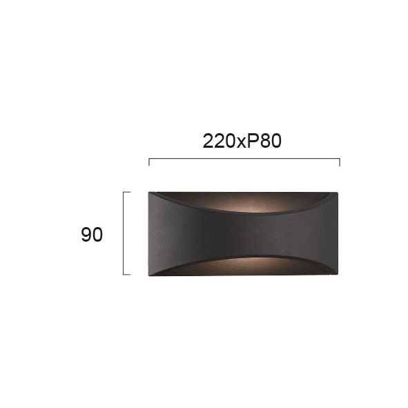 Απλίκα Led Εξωτερικού Χώρου Viokef Dokos 4227200 Home Φωτιστικά - Κήπου Spitishop