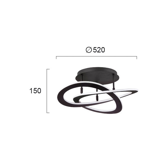 Φωτιστικό Πλαφονιέρα Led Viokef Charlie 4235700 Home Φωτιστικά Οροφής Spitishop