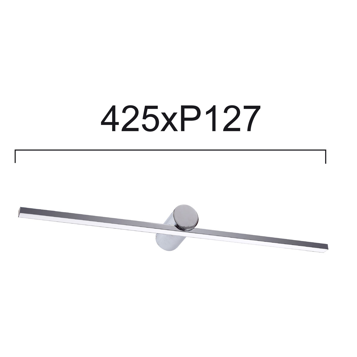 Φωτιστικό Μπάνιου Led Viokef Rocco Silver 4236100 Home Μπάνιο Φωτιστικά Spitishop