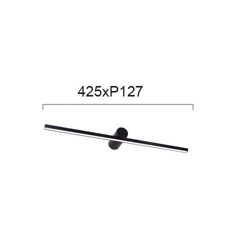Φωτιστικό Μπάνιου Led Viokef Rocco Black 4236101 Home Μπάνιο Φωτιστικά Spitishop