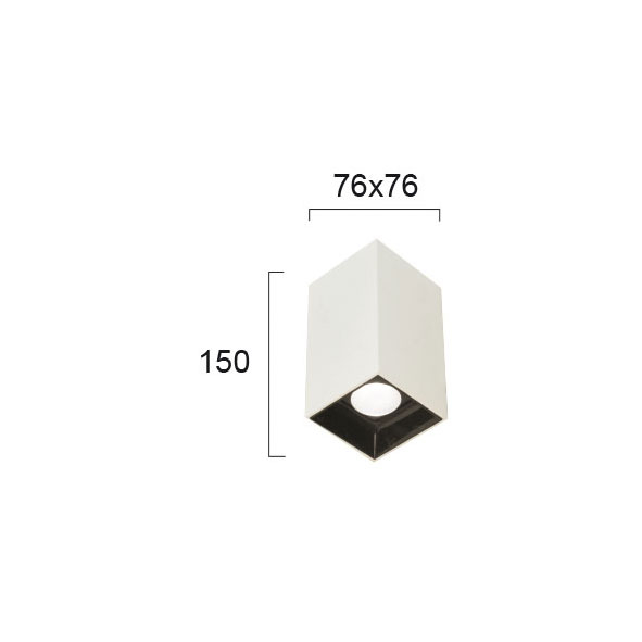 Σποτ Μονόφωτο Led Viokef Glam White 4240500 Home Φωτιστικά Οροφής - Τοίχου Spitishop