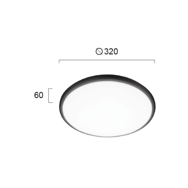 Φωτιστικό Πλαφονιέρα LED Viokef Roni 4243000