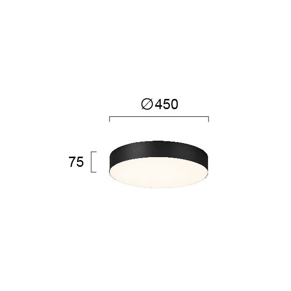 Φωτιστικό Πλαφονιέρα LED Viokef Bruce Black 4235302