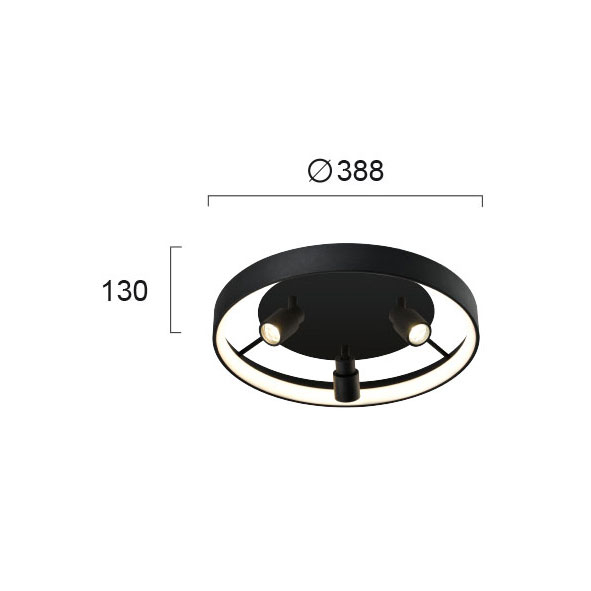 Φωτιστικό Πλαφονιέρα Led Viokef Denis 4250700 Home Φωτιστικά Οροφής Spitishop