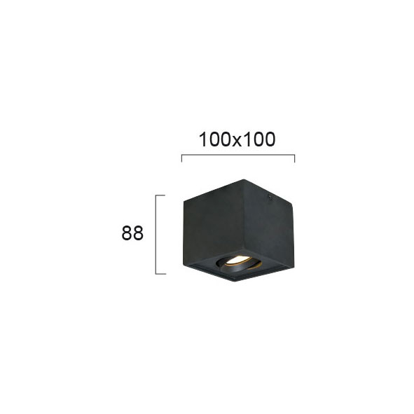 Σποτ Μονόφωτο Viokef Arion Black 4260901 Home Φωτιστικά Οροφής - Τοίχου Spitishop
