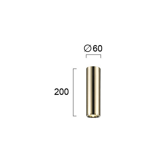 Σποτ Μονόφωτο Viokef Ballet Gold 4265001 Home Φωτιστικά Οροφής - Τοίχου Spitishop
