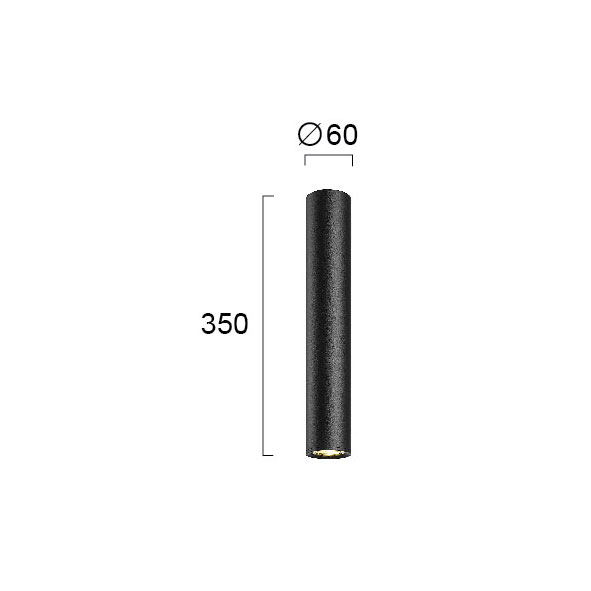 Σποτ Μονόφωτο Viokef Ballet Black 4265100 Home Φωτιστικά Οροφής - Τοίχου Spitishop