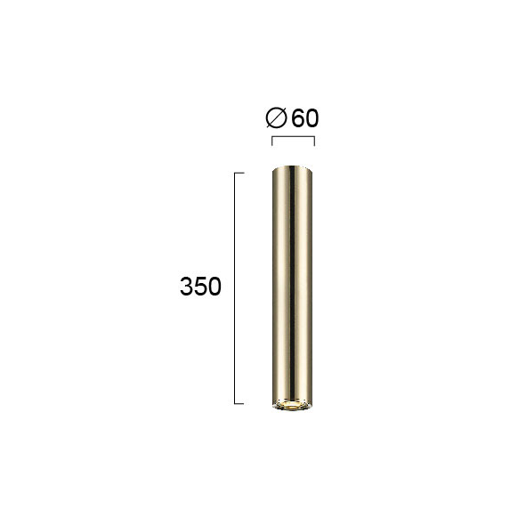 Σποτ Μονόφωτο Viokef Ballet Gold 4265101 Home Φωτιστικά Οροφής - Τοίχου Spitishop