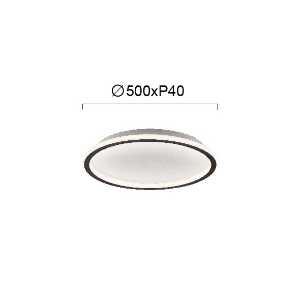 Φωτιστικό Πλαφονιέρα LED Viokef Arla Black 4276301