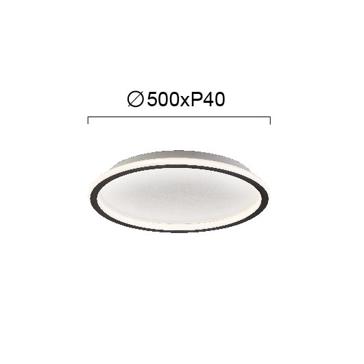 Φωτιστικό Πλαφονιέρα Led Viokef Arla Black 4276301 Home Φωτιστικά Οροφής Spitishop