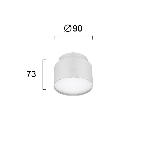 Φωτιστικό Πλαφονιέρα Led Viokef Gabi White 4279400 Home Φωτιστικά Οροφής Spitishop