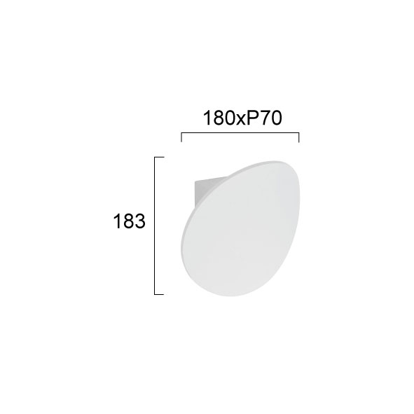 Απλίκα Τοίχου Led Viokef Corto White 4285300 Home Φωτιστικά Spitishop