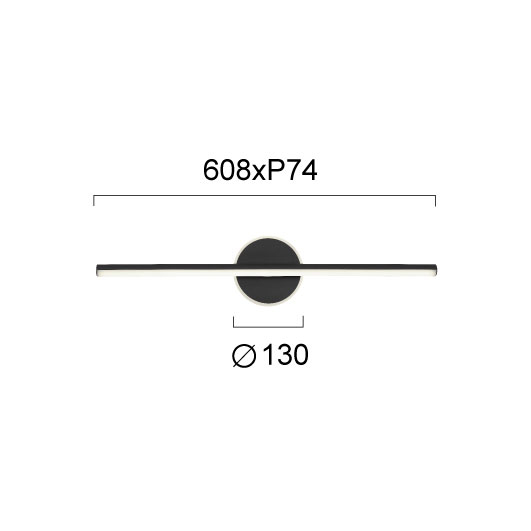 Φωτιστικό Μπάνιου Led Viokef Camelia Black 4285800 Home Μπάνιο Φωτιστικά Spitishop