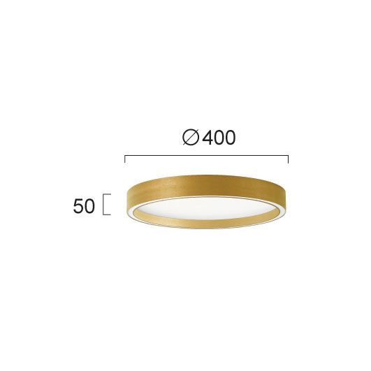Φωτιστικό Πλαφονιέρα Led Viokef Vanessa Gold 4292701 Home Φωτιστικά Οροφής Spitishop