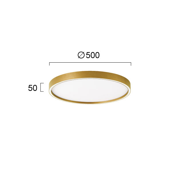 Φωτιστικό Πλαφονιέρα Led Viokef Vanessa Gold 4292801 Home Φωτιστικά Οροφής Spitishop