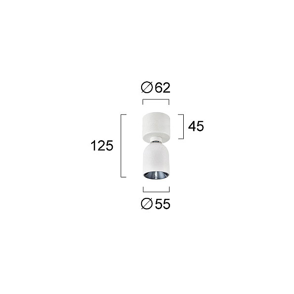 Σποτ Μονόφωτο LED Viokef Lot White 4304600
