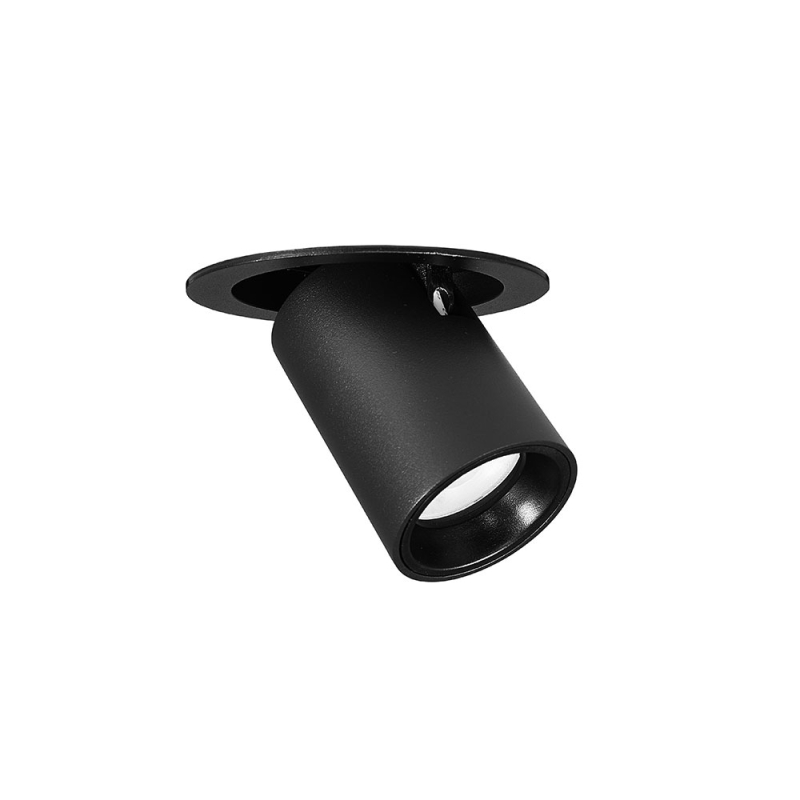 Σποτ Μονόφωτο LED Χωνευτό Viokef Gerer Black 4304701