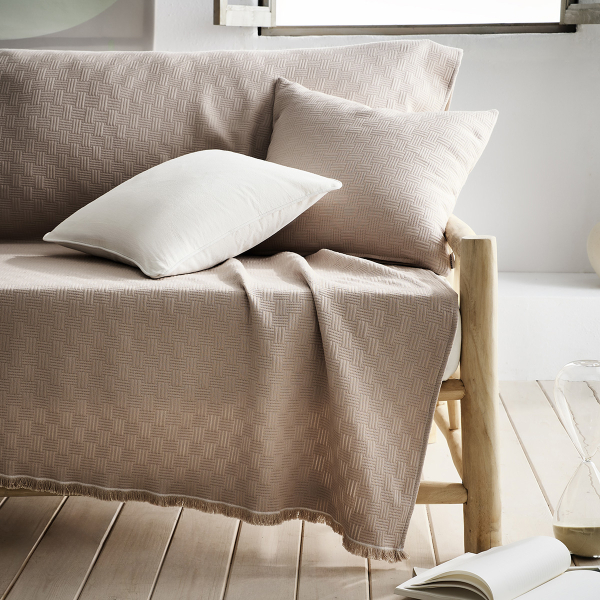 Ριχτάρι Καναπέ Διθέσιου (180x250) Gofis Home Ilania Sand Beige 318/05