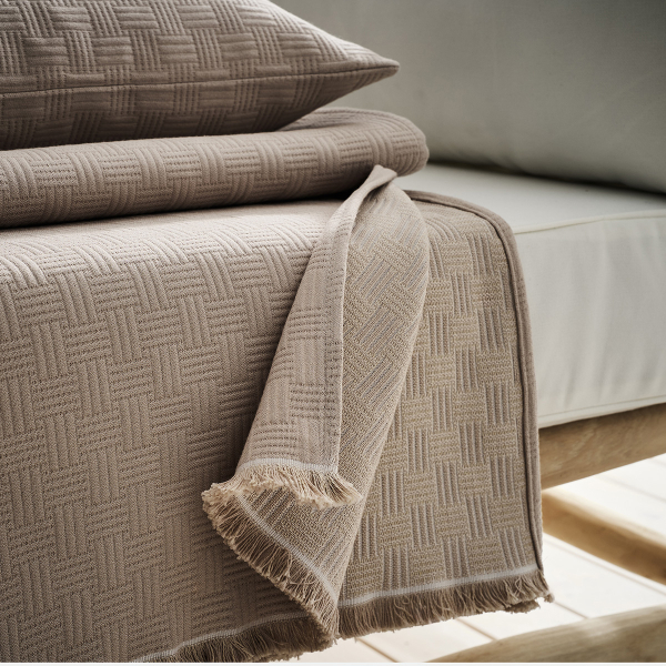 Ριχτάρι Καναπέ Διθέσιου (180x250) Gofis Home Ilania Sand Beige 318/05