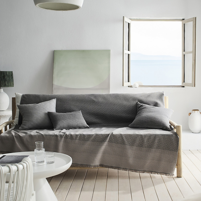 Ριχτάρι Καναπέ Διθέσιου 2 Όψεων (180x250) Gofis Home Zebra Rock Grey 302/15