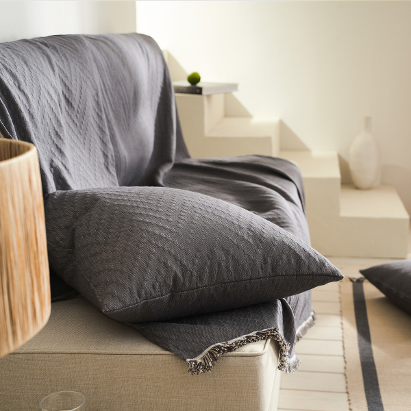 Ριχτάρι Πολυθρόνας (180x180) Gofis Home Ori Graphite 401/14