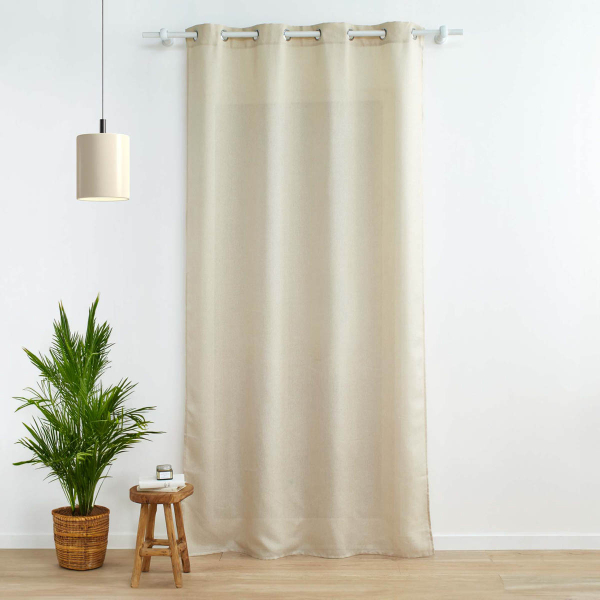 Κουρτίνα (140x280) Με Τρουκς L-C Zeline Natural 1612346