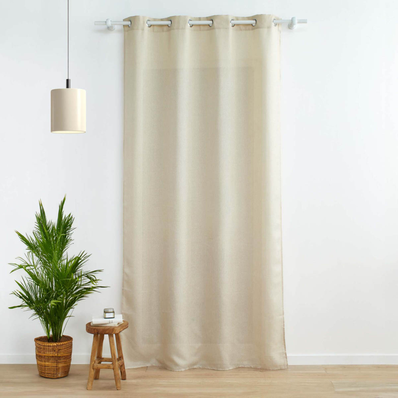 Κουρτίνα (140x280) Με Τρουκς L-C Zeline Natural 1612346