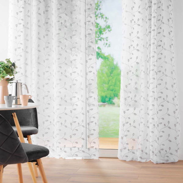 Κουρτίνα (140x240) Με Τρουκς L-C Edna Silver 1627622